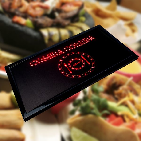 Letrero LED para negocio "comida" | ML-LET-COMIDA