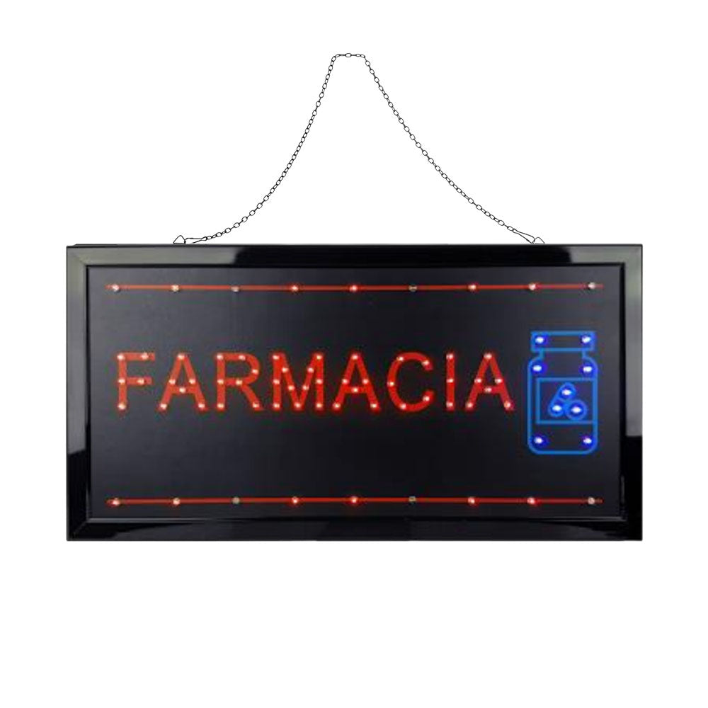 letrero de farmacia