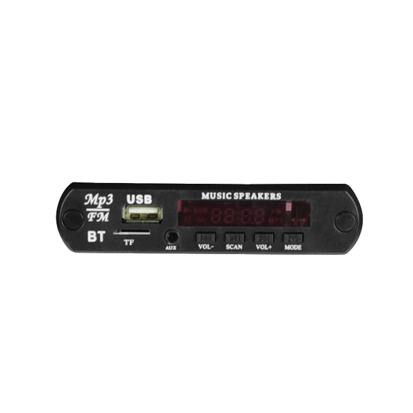 Módulo reproductor MP3 bluetooth y Radio FM, con entrada USB y SD