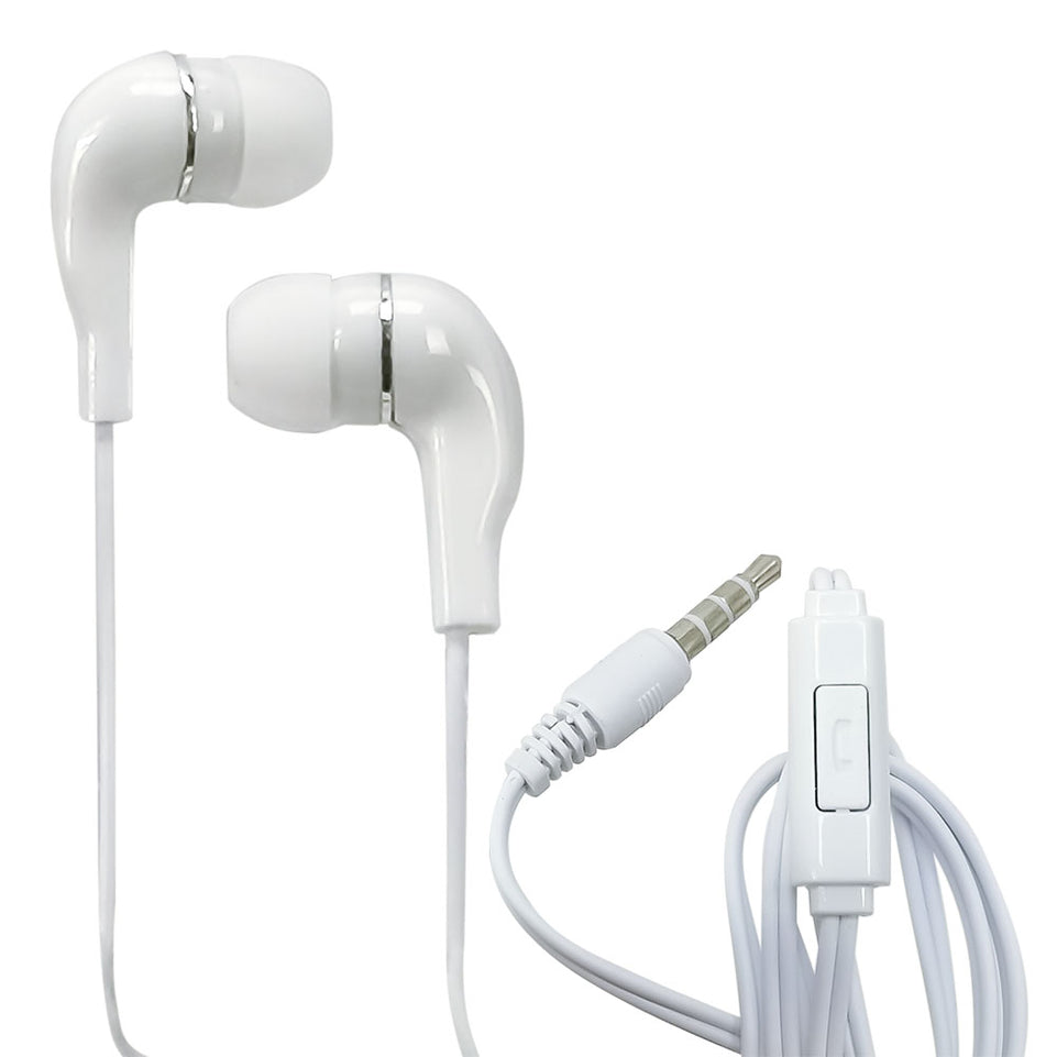 Auriculares In-Ear con Micrófono y Control – Tipo Chícharo, 1m de Cable, Almohadillas de Silicón | MS-350W