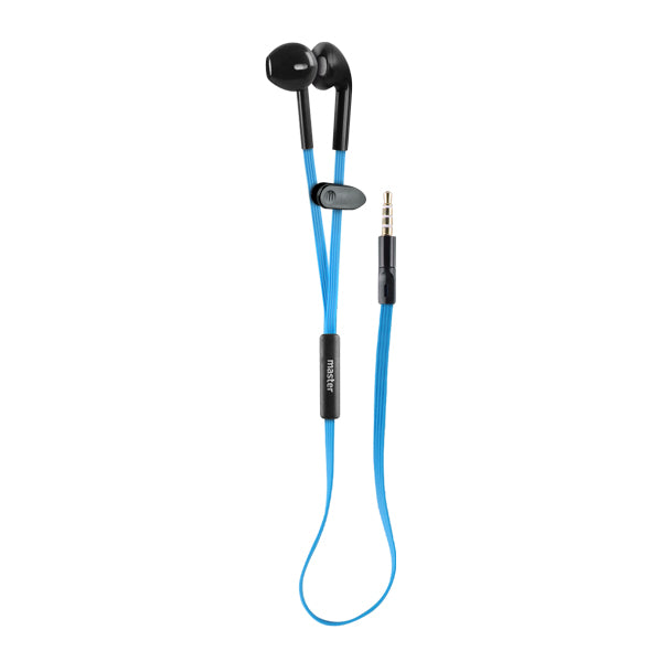 Audífonos con Micrófono 3.5 mm Azul Manos Libres con Cable para Smartphone, PC y Tablet | MS-365BU
