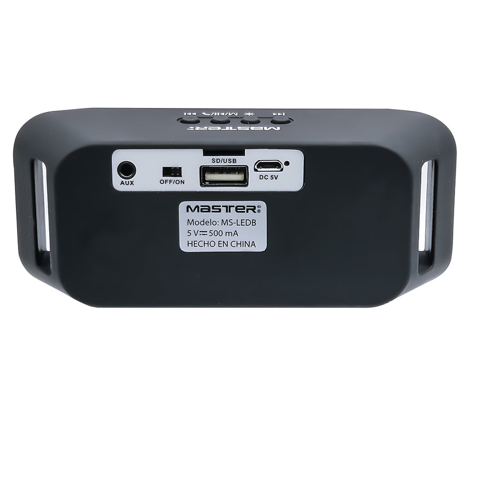 Bocina portátil recargable | MS-LEDB