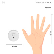 Cargar imagen en el visor de la galería, Kit de 4 piezas de enchufes inteligentes WIFI | IOT-SOCKETPACK