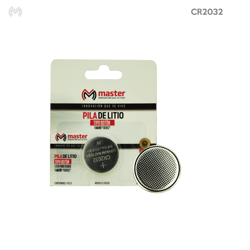 Batería de Litio Tipo Botón CR2032 3V
