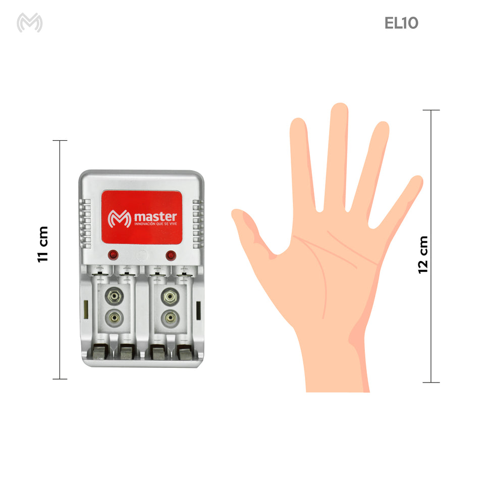 Cargador de Baterías AA, AAA y 9V – 6W