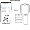 Sensor Medidor Inteligente de Nivel de Agua WiFi para Tinacos y Cisternas Compatible con Alexa| IOT-WATERP