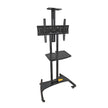 Soporte Móvil de Piso para Pantallas con Repisa HO-LCDVD-STAND