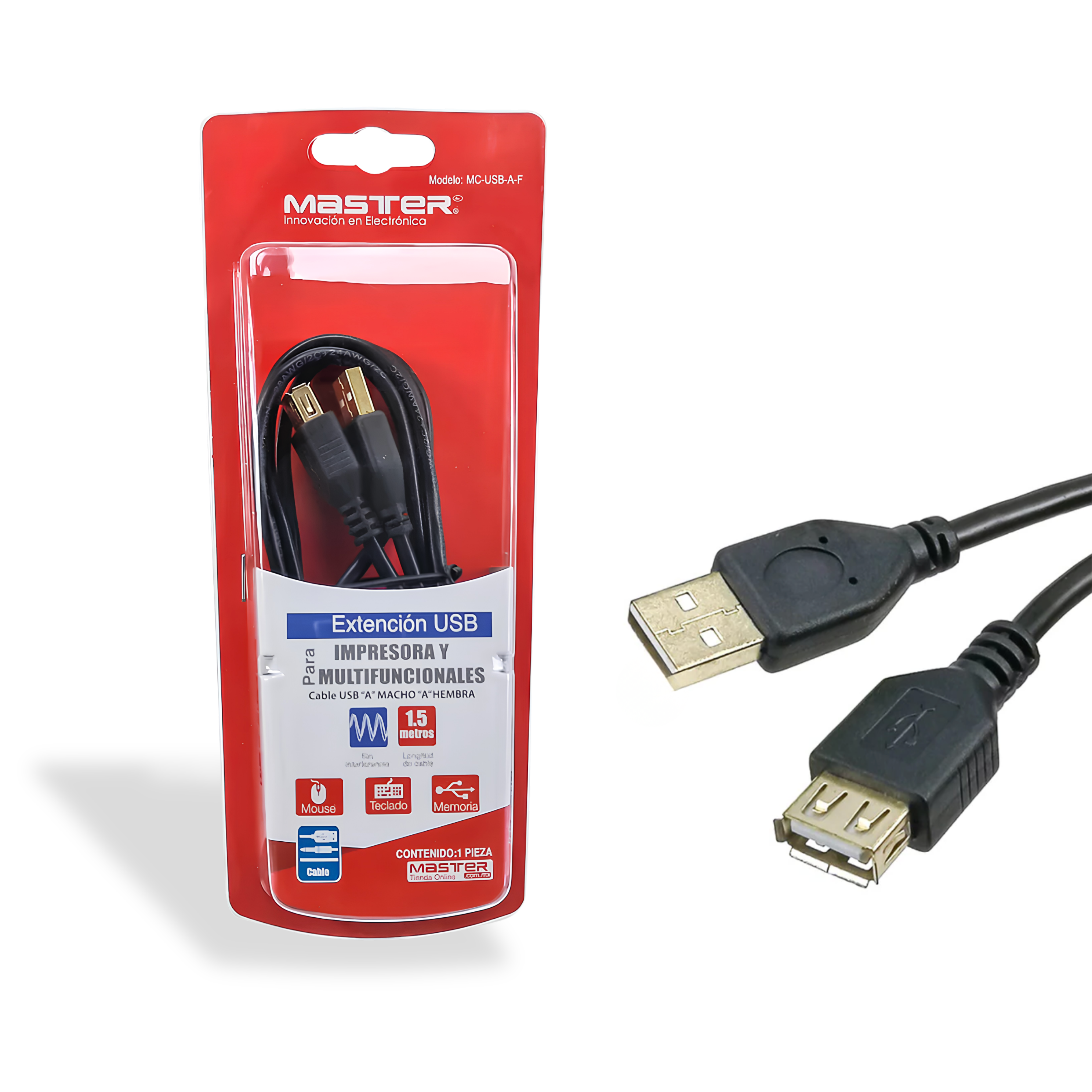 Extensión para cable USB tipo 
