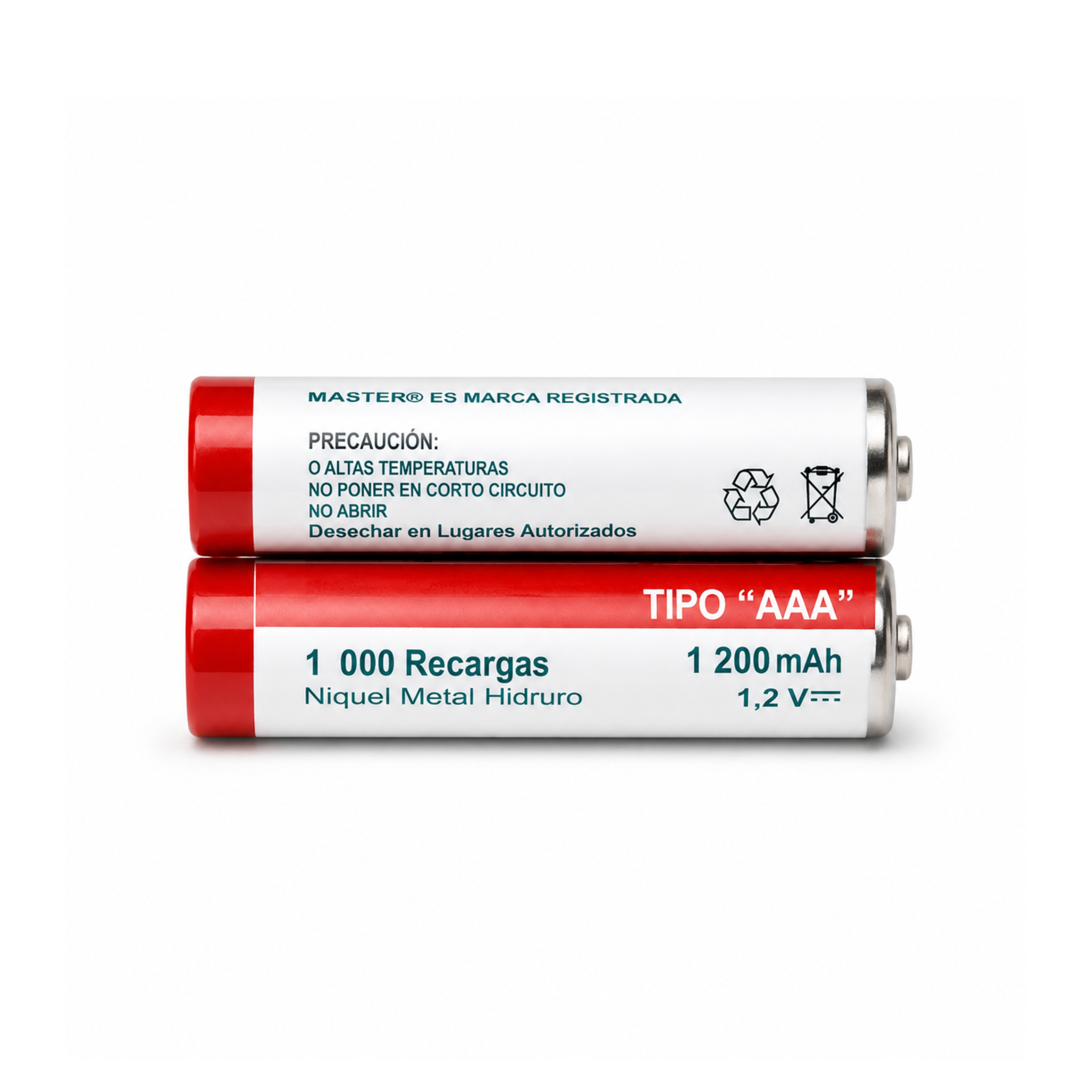 Baterías Recargables AAA 1.5V 1200mAh NiMH – Pack con 2 Piezas