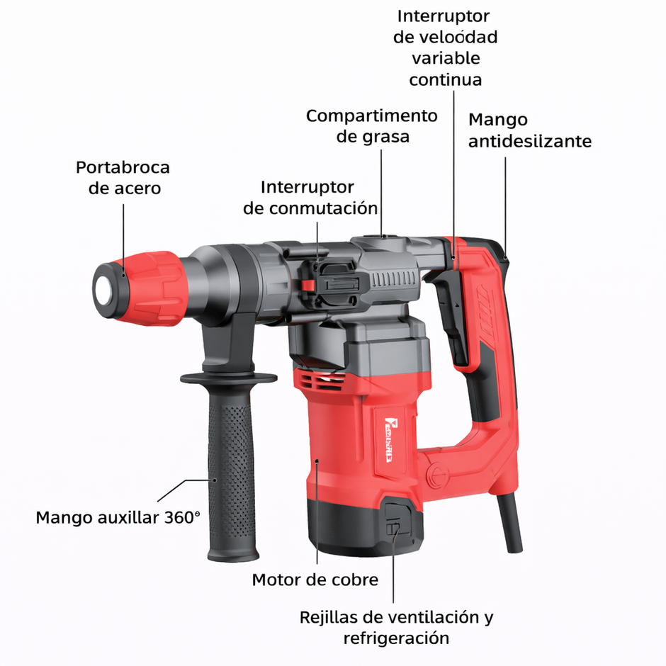 Martillo Pesado  para Demolición y Perforación 110V | 3B4535