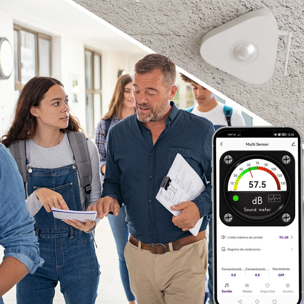 Controlador de Ambiente Inteligente 7 en 1 Sensor Medidor de Humo, CO, Gas, Movimiento, Sonido e Infrarrojo | IOT-CONTROL7