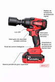 Llave Impacto Inalámbrica 1000N 21V Motor | 3B4527
