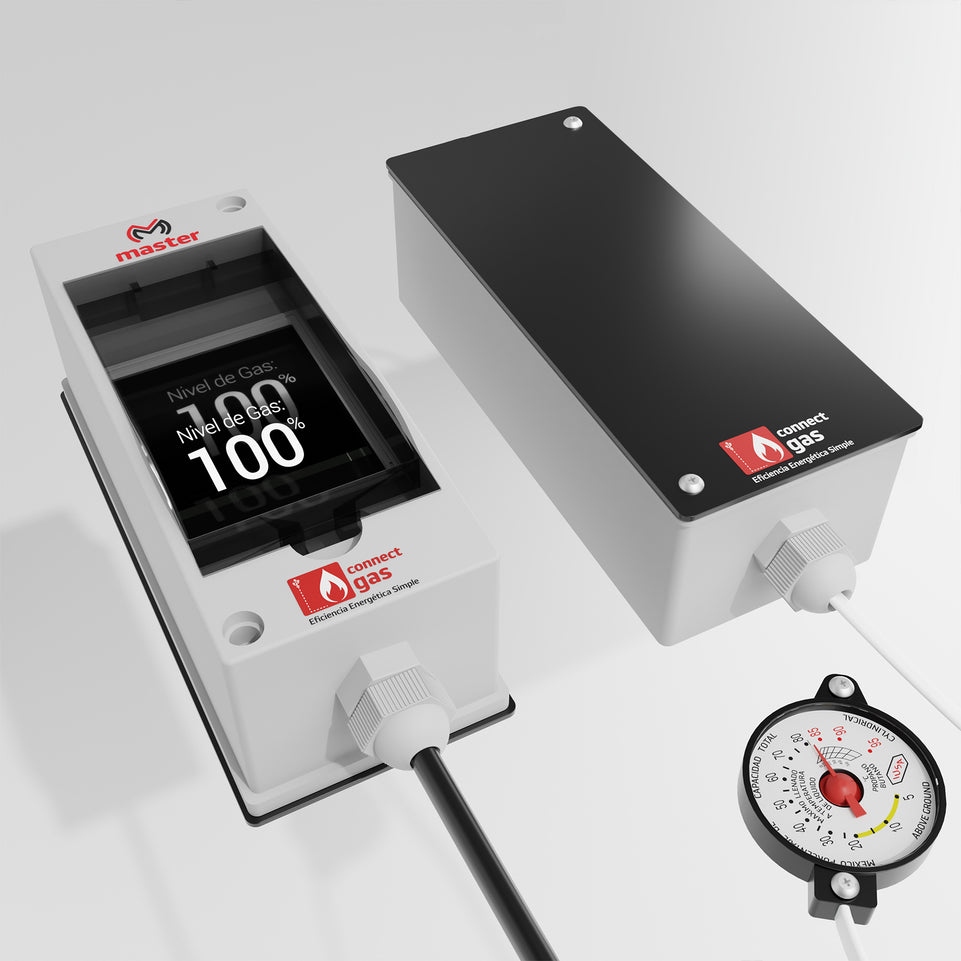 Sensor Medidor Inteligente de Nivel de Gas WiFi Monitorea Tanque Estacionario desde App | CONNECT-GAS