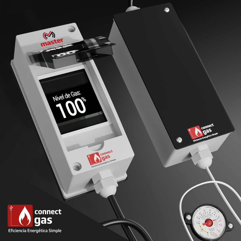 Sensor Medidor Inteligente de Nivel de Gas WiFi Monitorea Tanque Estacionario desde App | CONNECT-GAS