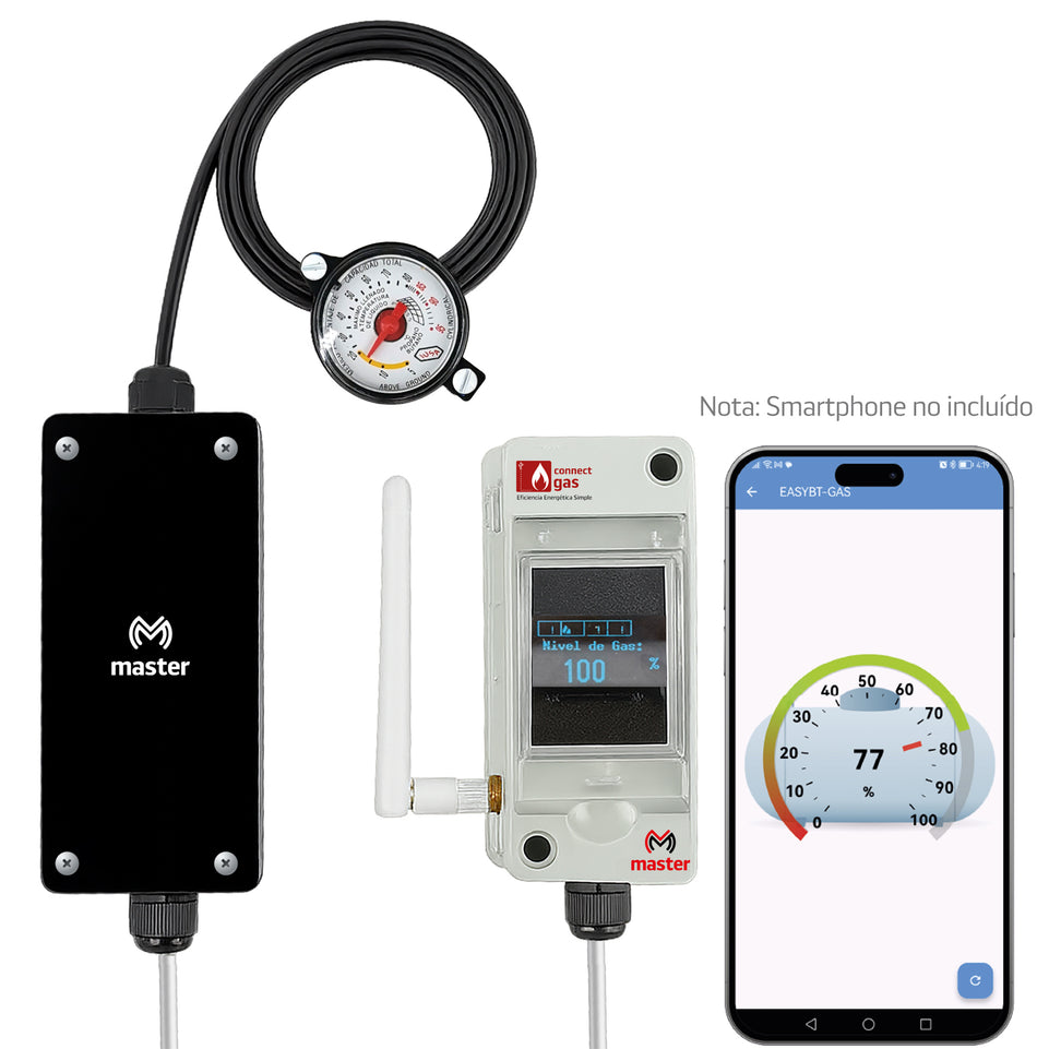 Sensor Medidor Inteligente de Nivel de Gas WiFi Monitorea Tanque Estacionario desde App | CONNECT-GAS