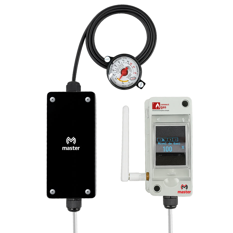 Sensor Medidor Inteligente de Nivel de Gas WiFi Monitorea Tanque Estacionario desde App | CONNECT-GAS