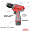 Taladro Inalámbrico 12V 30Nm con 2 Velocidades y Luz LED Compacto y Potente |  3B4519