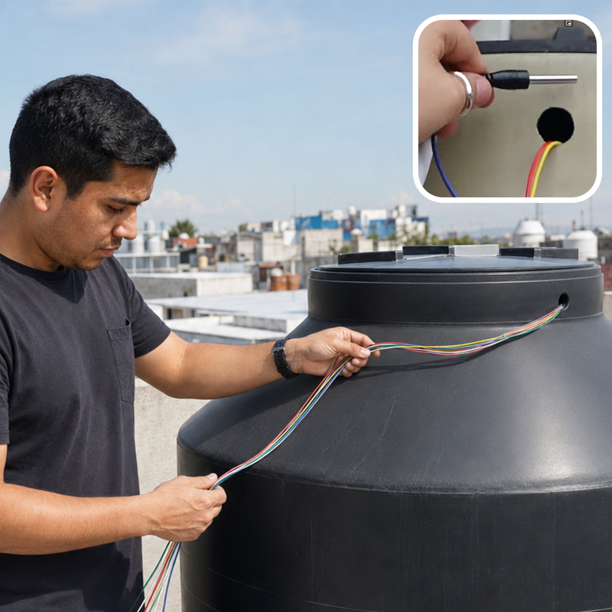 Medidor Nivel Agua Tinaco Cisterna Sin Wi-fi | EASY-WATERPRO