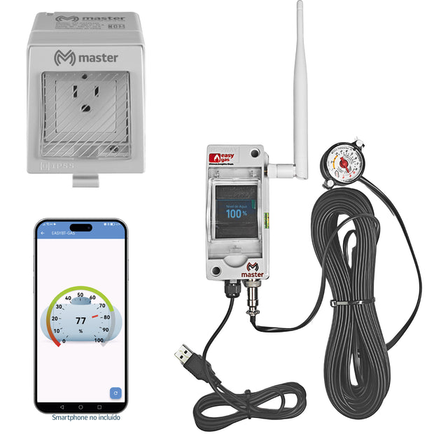 Kit de conexión sensor de nivel de gas WiFi + contacto exterior inteligente