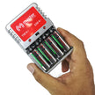 Cargador de Baterías AA, AAA y 9V – 6W con 4 Baterías AA 3000mAh
