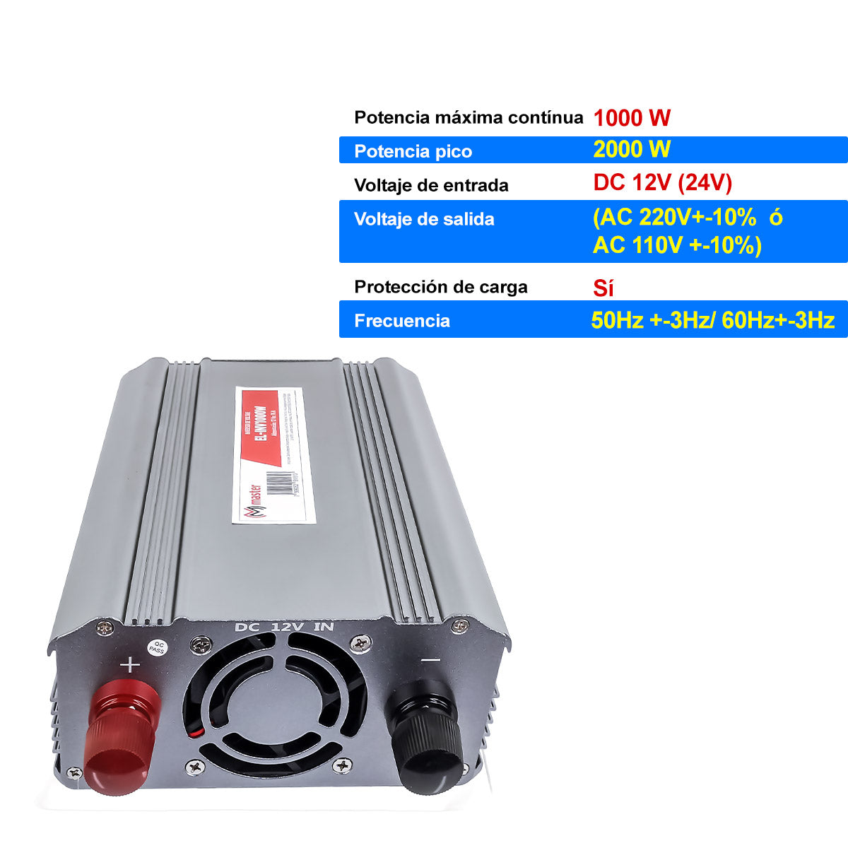 Inversor de voltaje 1000W | EL-INV1000W