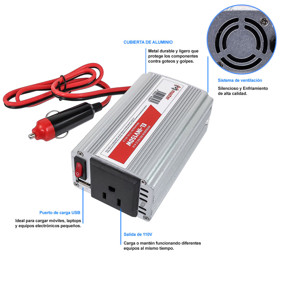 Inversor de voltaje | EL-INV150W