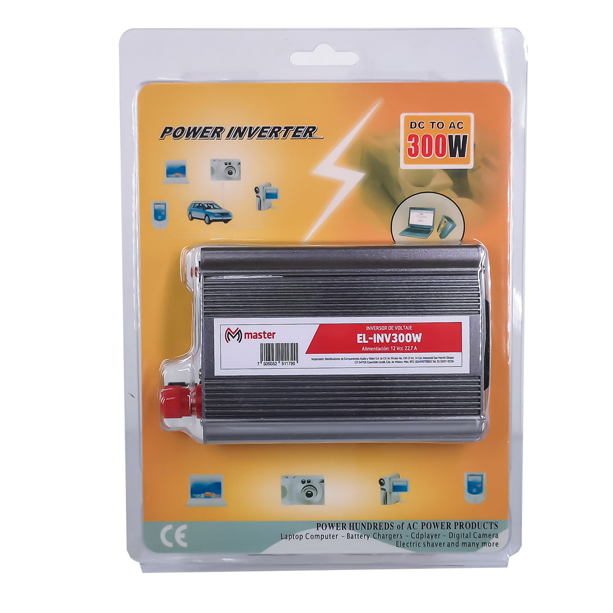 Inversor de voltaje, 300 Watts | EL-INV300W