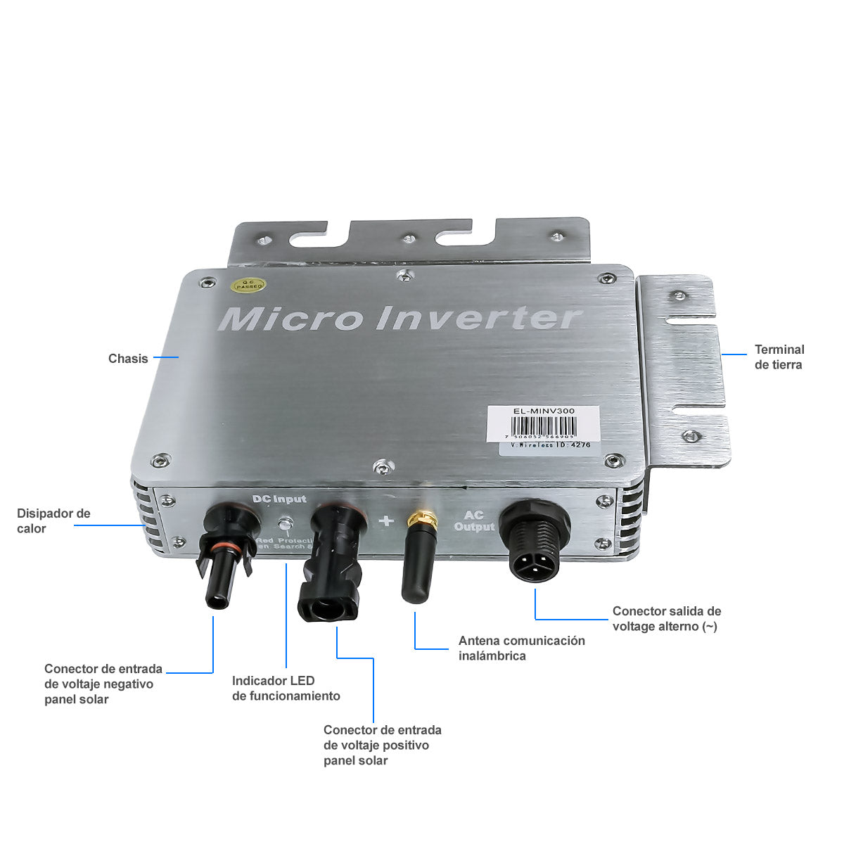 Micro inversor de voltaje | EL-MINV300