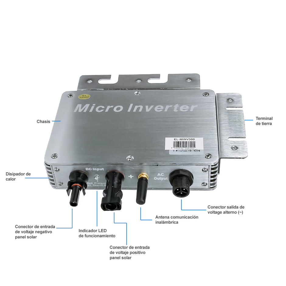 Micro inversor de voltaje | EL-MINV300