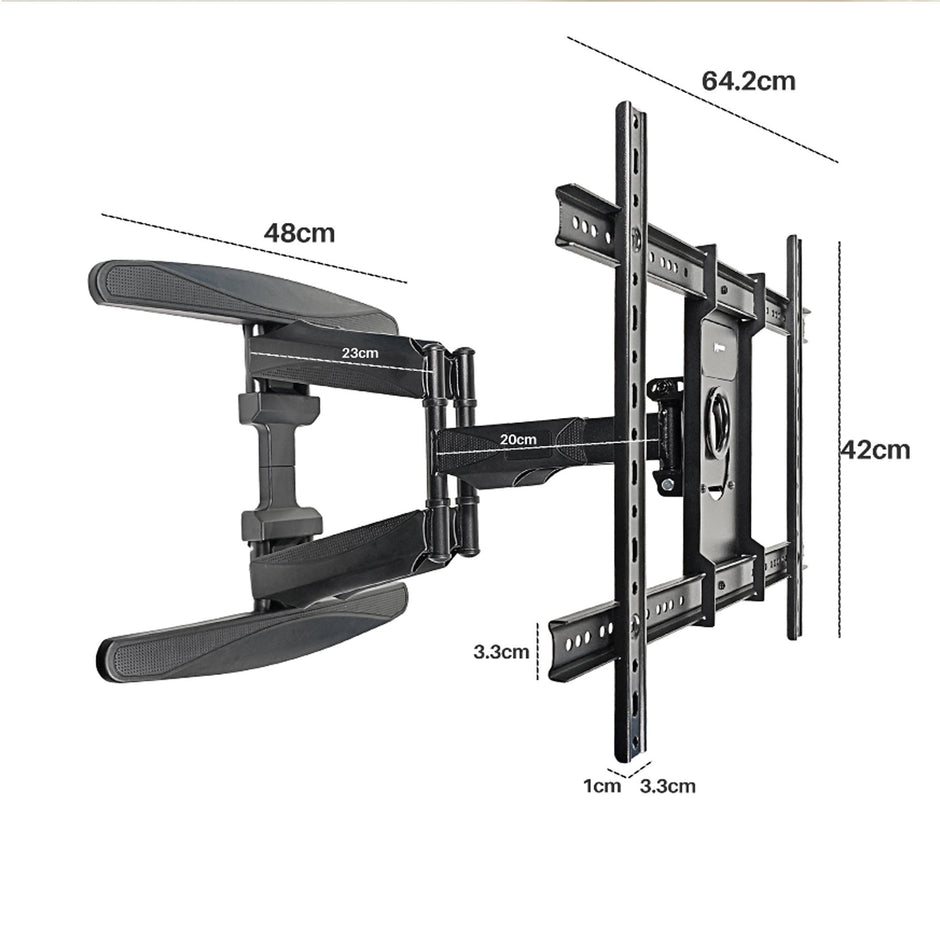 Soporte de Pared con Brazo Extensible 55”–85” para TV y Pantallas | HO-ARML55-85