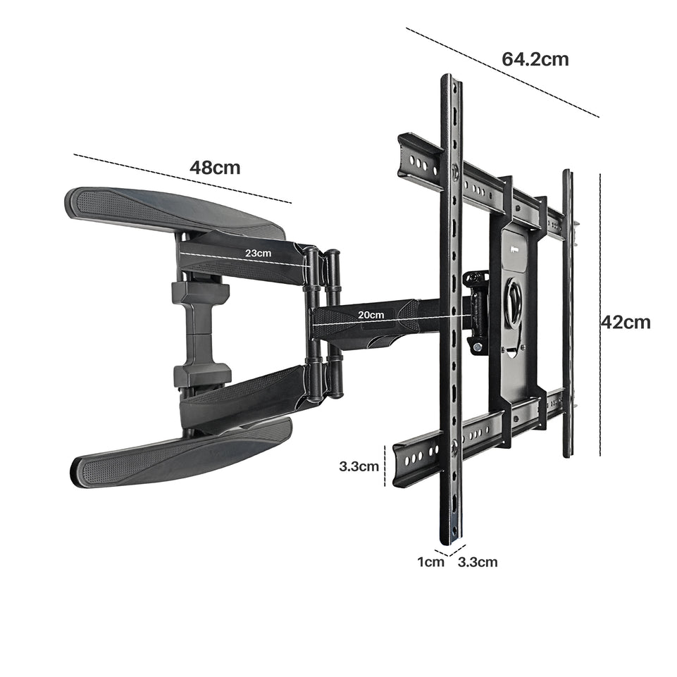 Soporte de Pared con Brazo Extensible 55”–85” para TV y Pantallas | HO-ARML55-85