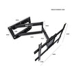 Soporte Móvil con brazo para TV y Pantallas 40”–75” | Altura Ajustable y Base de Acero | HO-ARML90