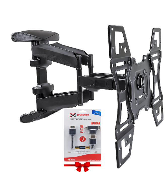 Soporte de Pared con Brazo Articulado para Pantalla de TV | HO-ARMLUX