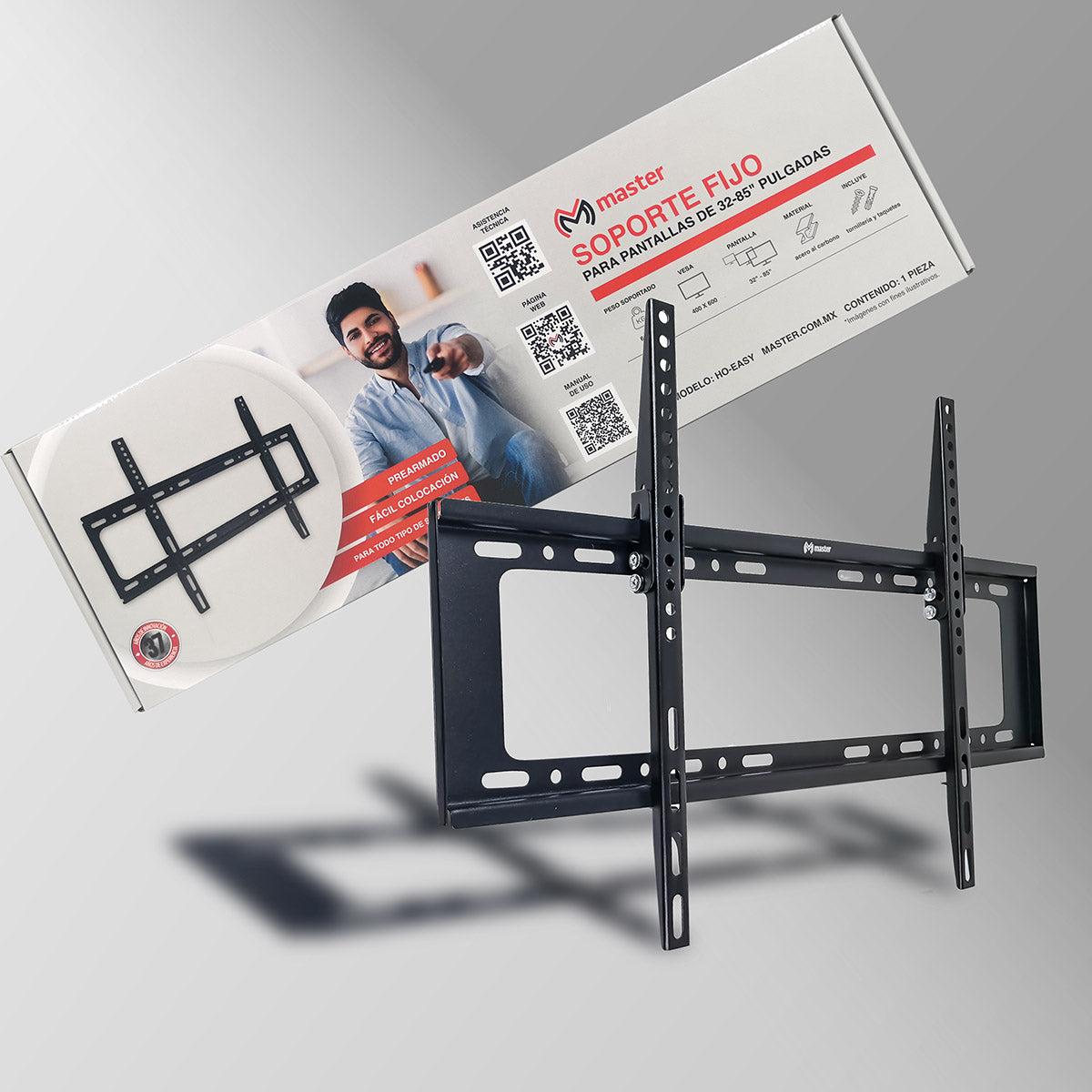 Soporte Fijo de Pared para Pantalla de TV 32”–85” | HO-EASY