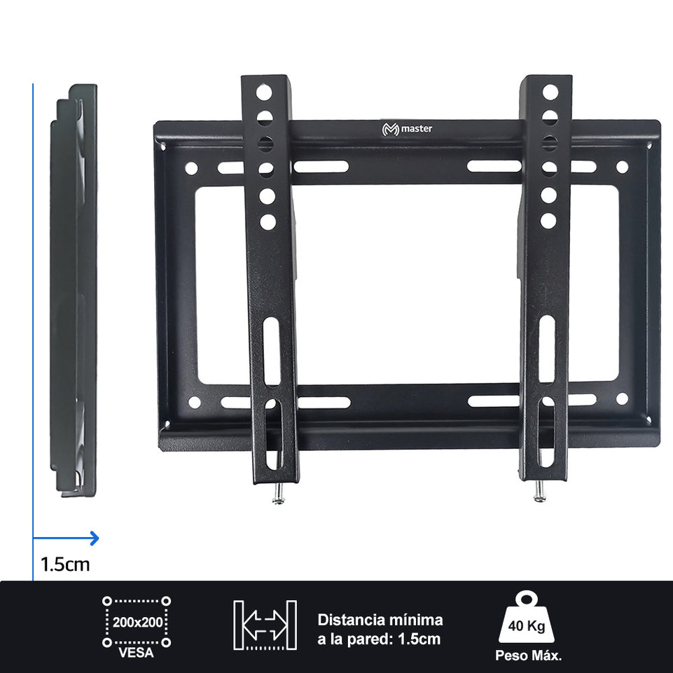 Soporte fijo para pantalla de 14" a 43" | HO-LCD14-43