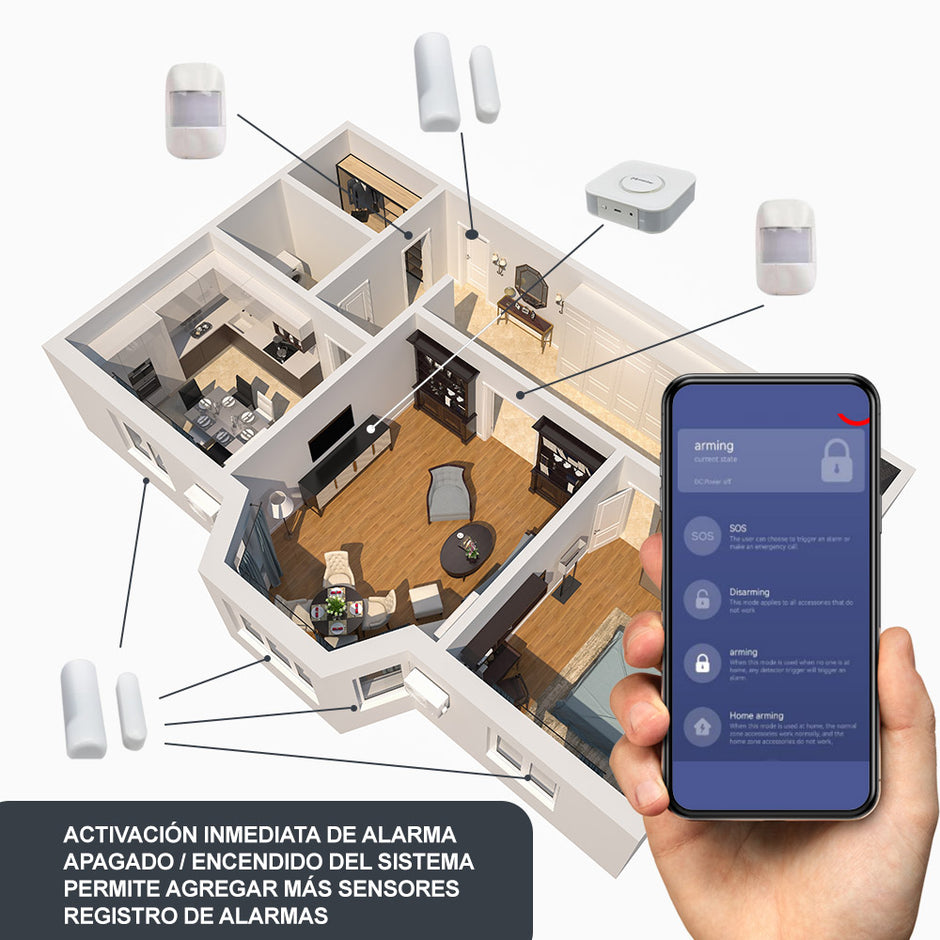 Sistema de Alarma Inteligente WiFi con Notificaciones| IOT-ALARMKIT