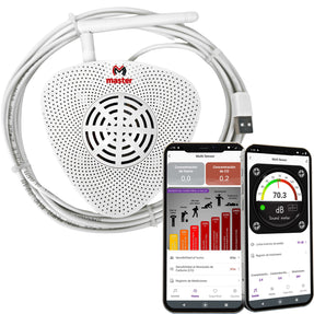 Sensor Medidor Inteligente de Ruido, Humo y Monóxido de Carbono WiFi | IOT-SMOKE