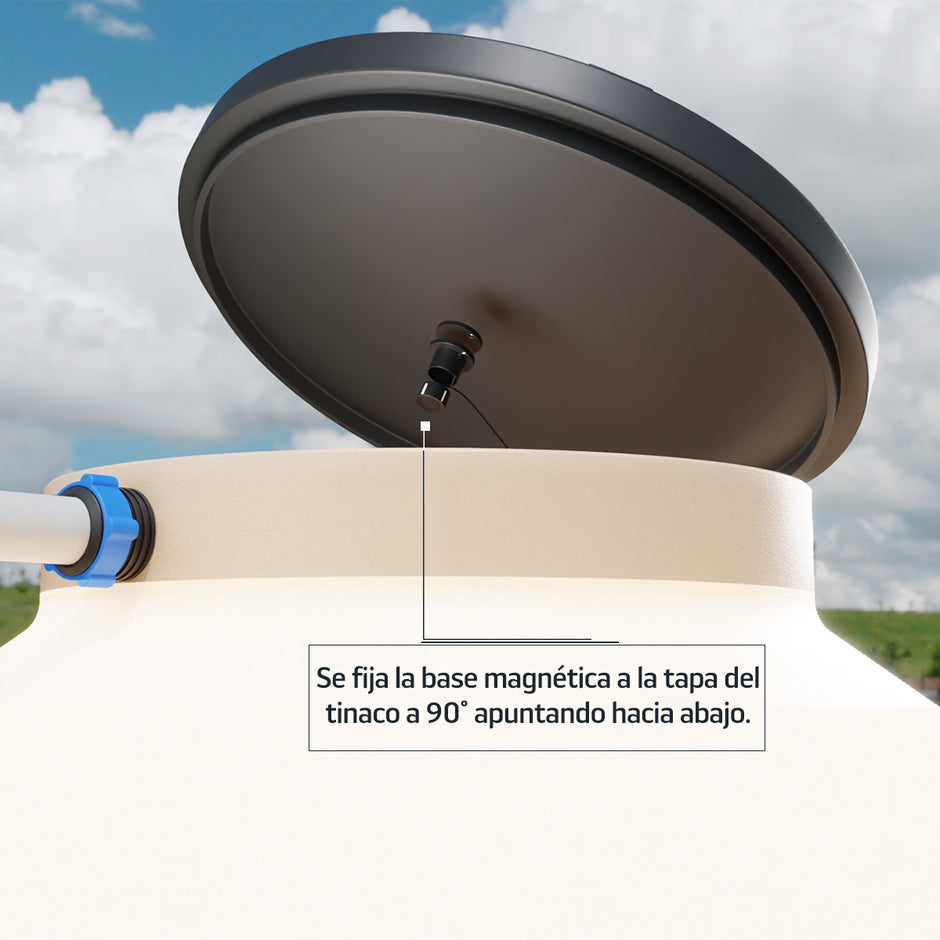 Sensor Medidor Ultrasónico Inteligente de Nivel de Agua WiFi  para Tinacos y Cisternas | Compatible con Alexa | IOT-WATERULTRA