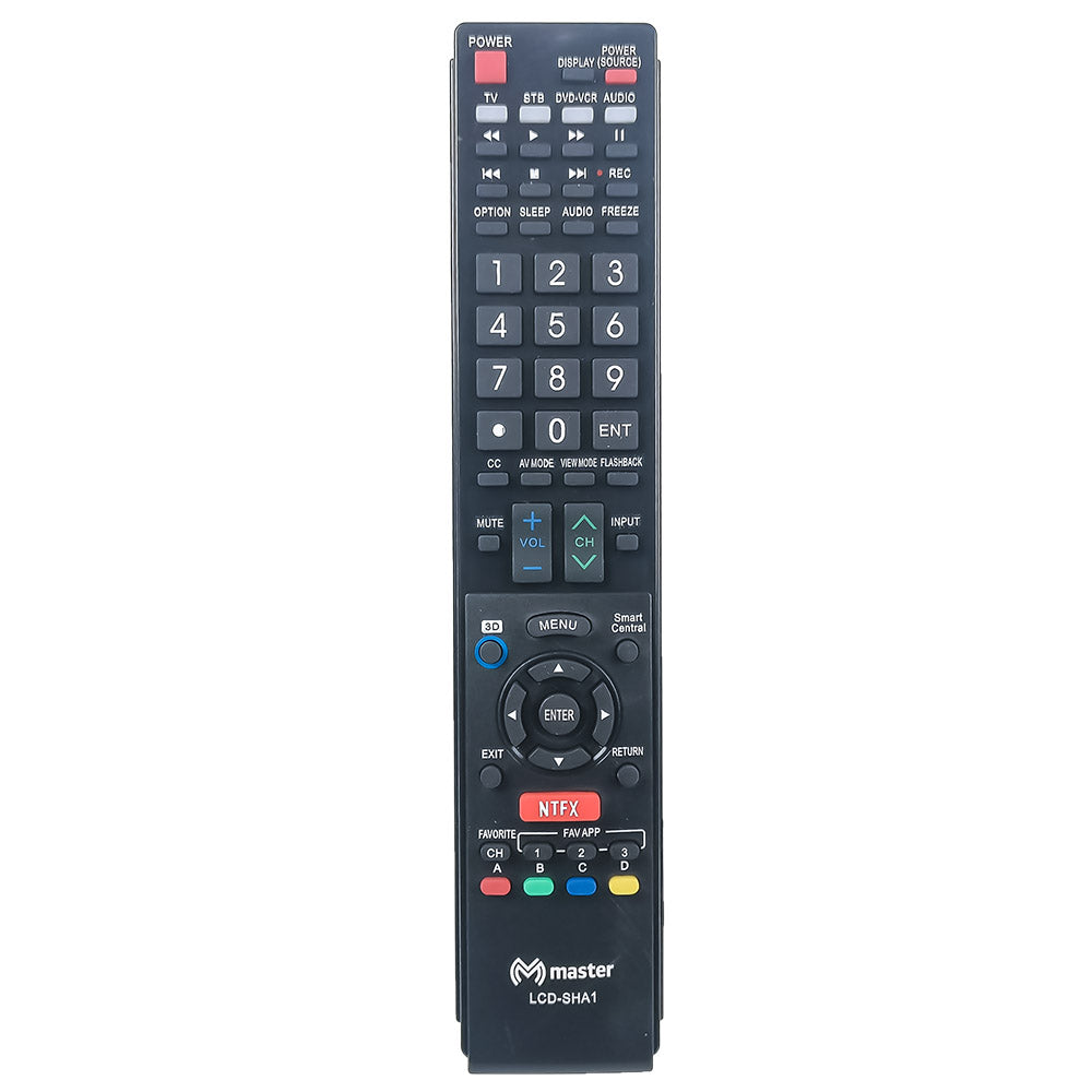 Control Remoto Universal para TV inteligentes SHARP LCD - LCD-SHA1