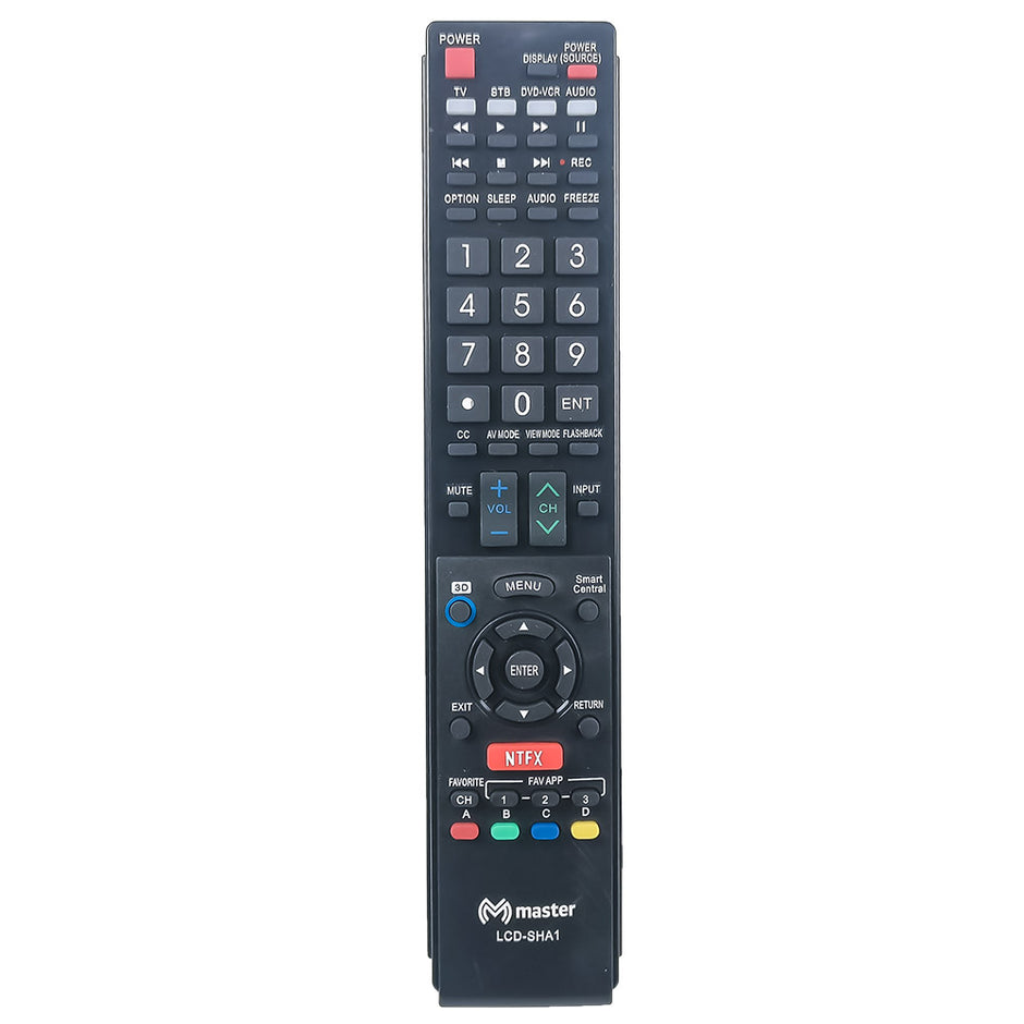 Control Remoto Universal para TV inteligentes SHARP LCD - LCD-SHA1