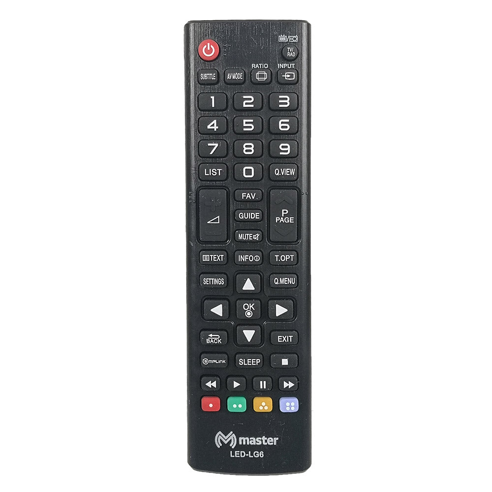Control Remoto Compatible con Pantallas LG sin Programación | LED-LG6
