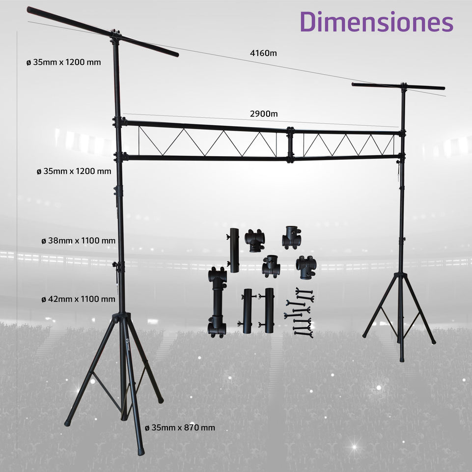 Estructura para Luces de Eventos 90 kg Master | MAHM-LLSTAND
