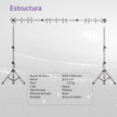 Combo musical portería de luces + kit 2 reproductores de audio M1 de 2000W - PARTY-PLUS