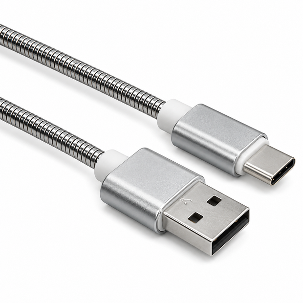 Cable USB a tipo C con recubrimiento metálico | MC-IRONC