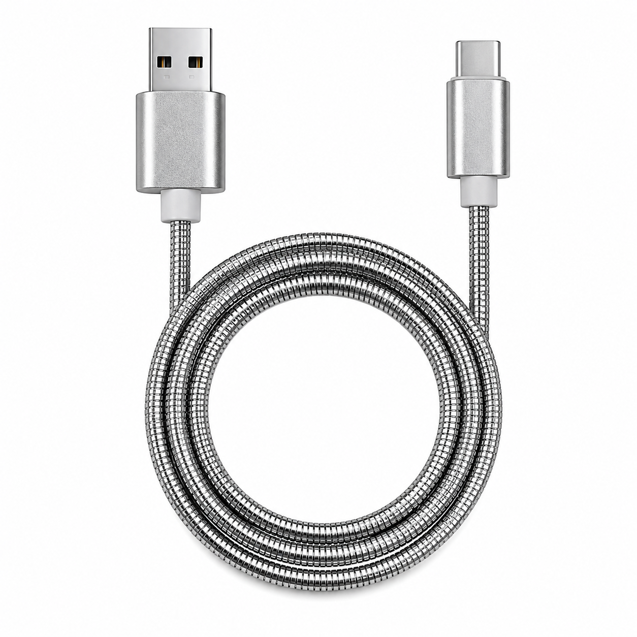 Cable USB a tipo C con recubrimiento metálico | MC-IRONC