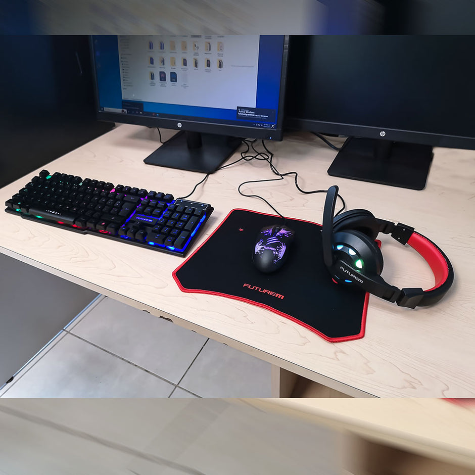 Kit De Teclado Gamer , Mouse, Audífonos y Mouse Pad de REGALO l MC-KITGAMEPRO