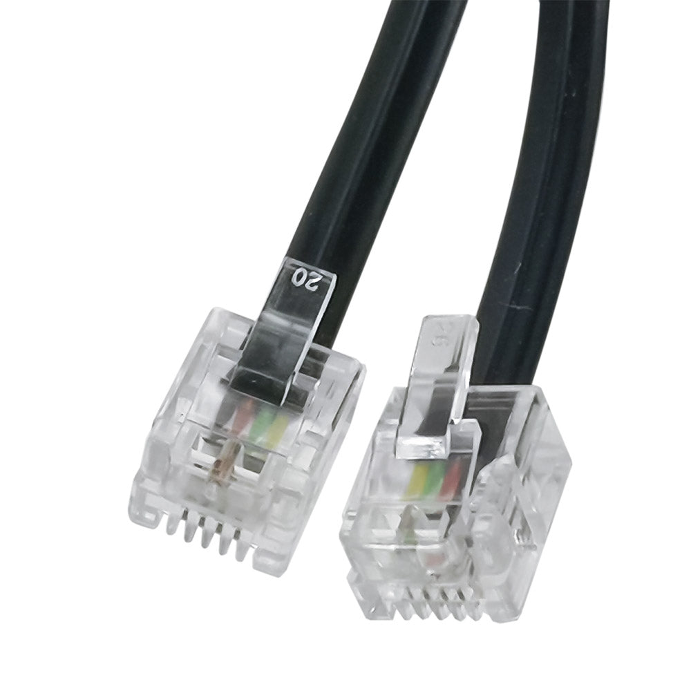 Cable telefónico plano de 4 hilos | MC-TELEX2.4BK