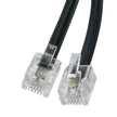 Cable telefónico plano de 4 hilos | MC-TELEX2.4BK