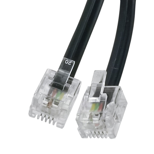 Cable telefónico plano de 4 hilos | MC-TELEX2.4BK