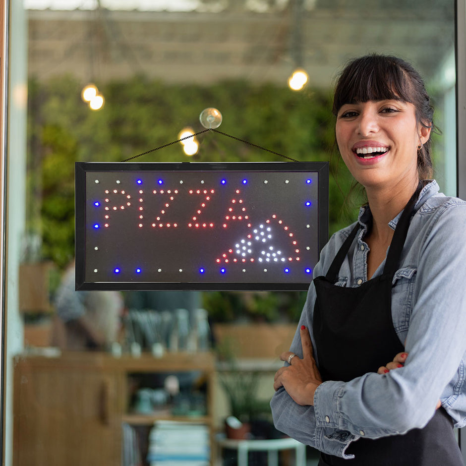 Letrero LED para negocios | ML-LET-PIZZA